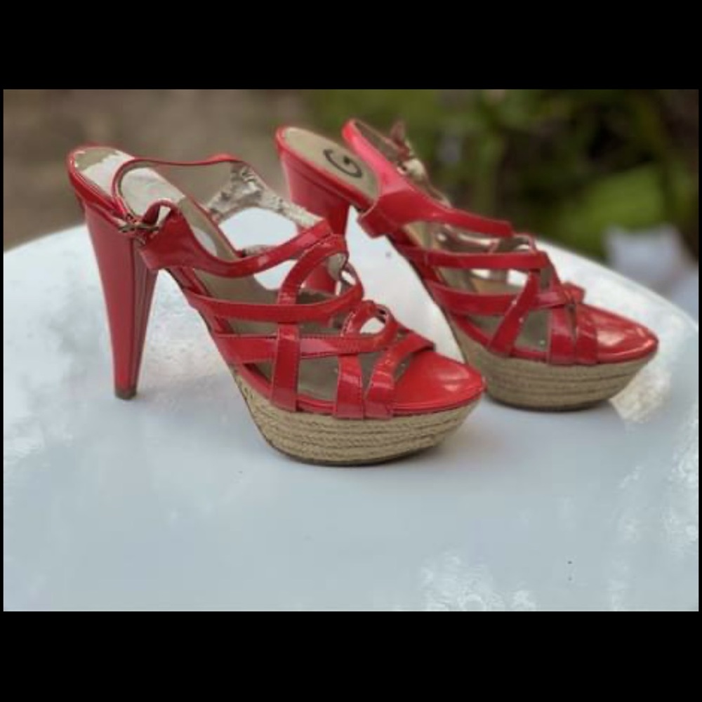 Orange Guess Heels